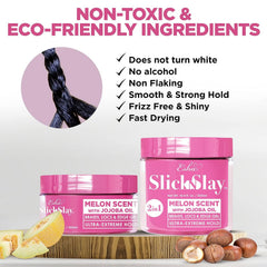 Application of Esha Slick N Slay for easy hair styling and hold