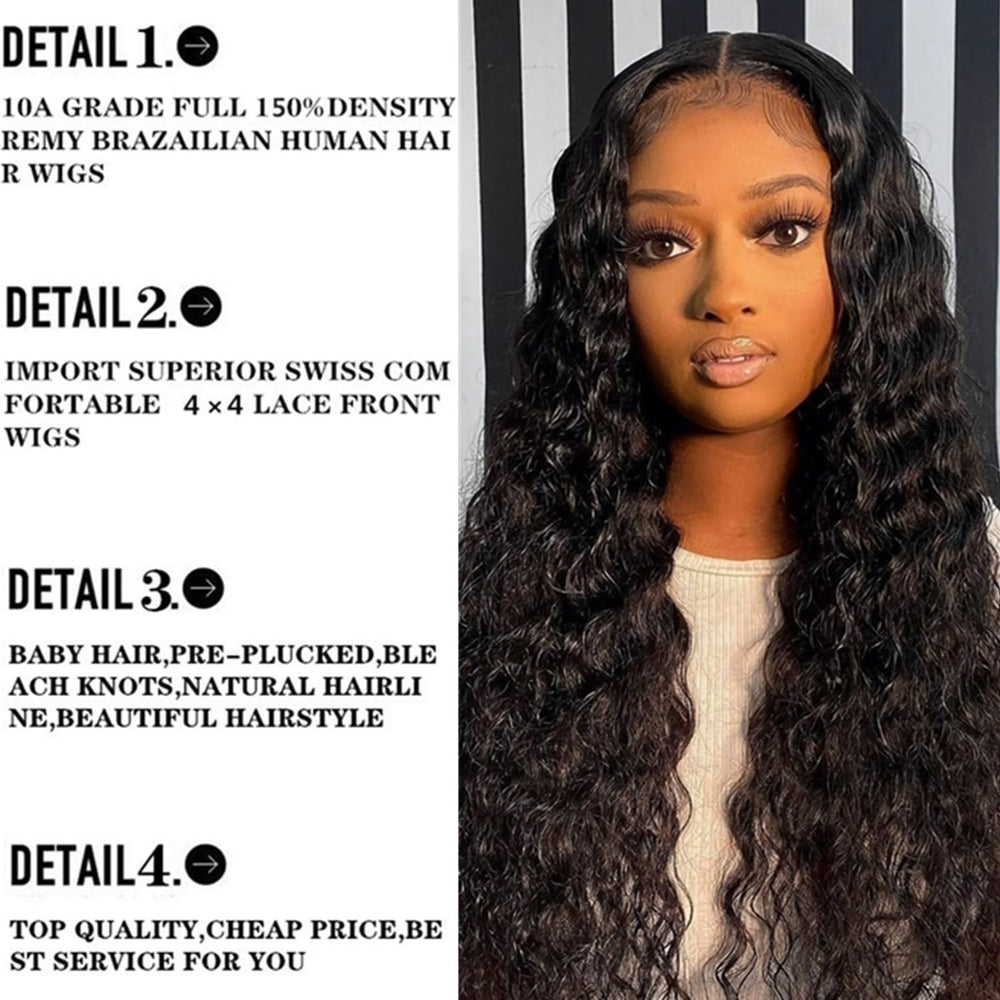 ESIWONHAIR lace front wig reveals natural parting for quick styling