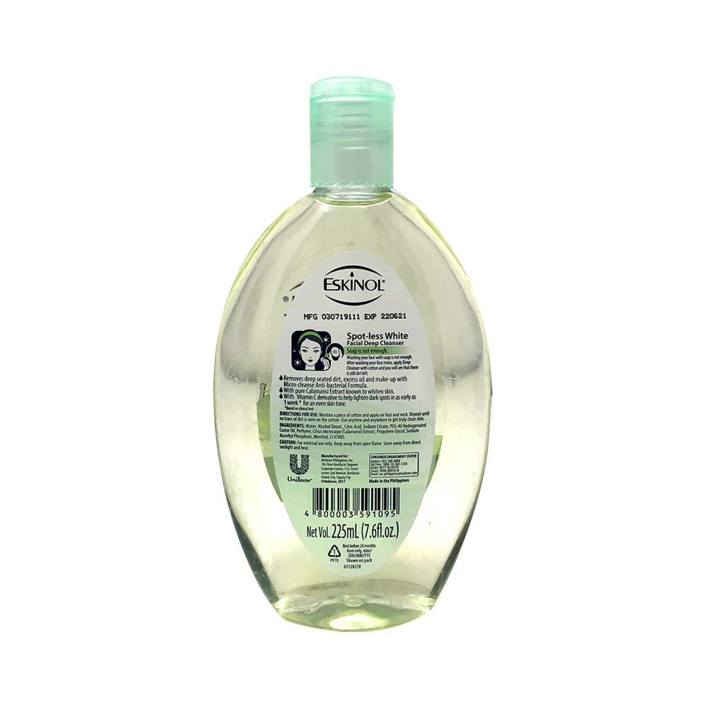 Eskinol Naturals Calamansi cleanser foaming lather demonstrates gentle cleansing for pores