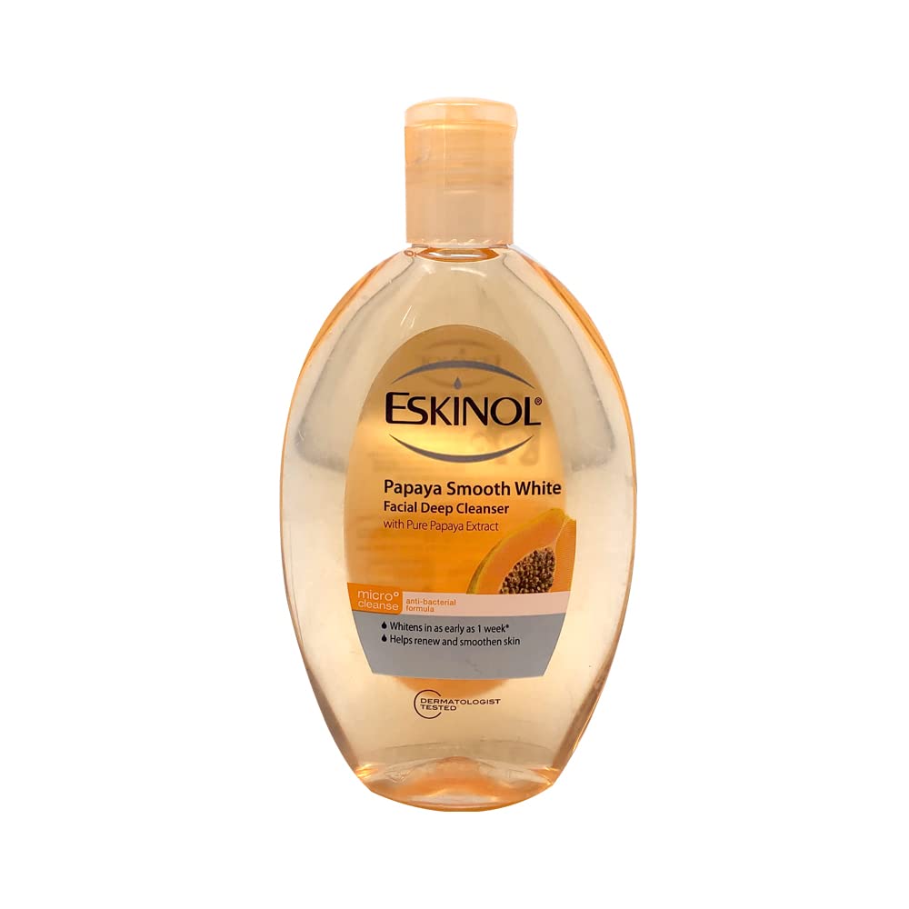 Eskinol Naturals Papaya cream texture close-up showing smooth lather