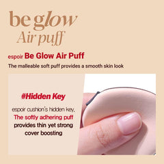 Espoir Be Glow Air Puff multi-function for wet and dry formulas