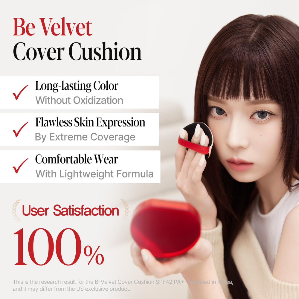 Espoir Be Velvet Cushion Petal shade swatches reveal true-to-tone color.