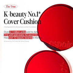 Espoir Be Velvet Cushion Puff application demonstrates quick, easy coverage for busy mornings.