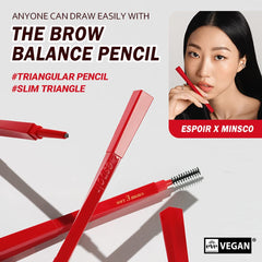 Espoir Brow Balance Pencil #6 light taupe full-texture brow surface