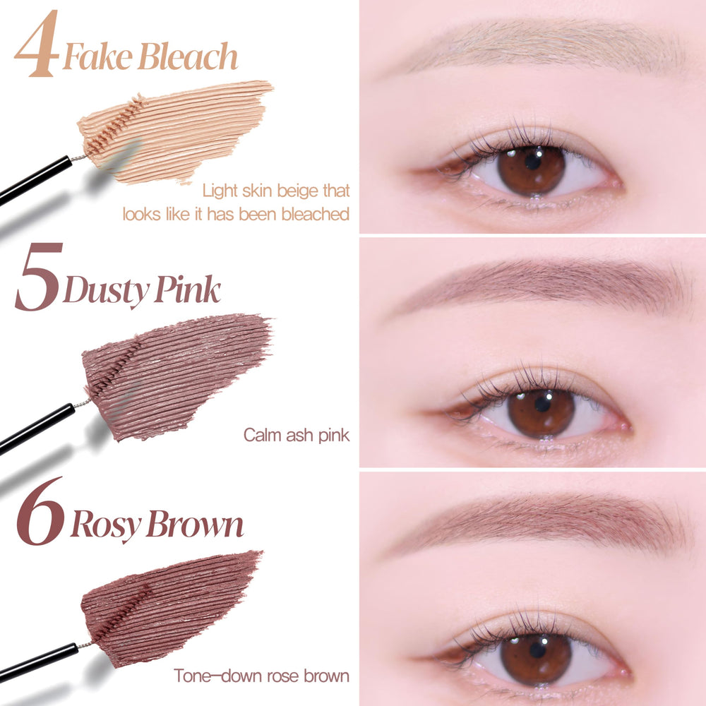 Espoir Brow Color Fixing Cara applying brows demonstrating natural definition