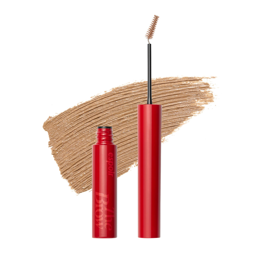 Espoir Brow Color Fixing Cara beige swatch shows warm tone for bleached hair