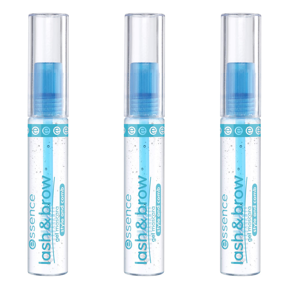 essence clear brow gel brush close-up for precise, controlled brow application.