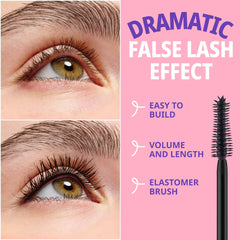 essence Call Me Queen Mascara on lush lashes showing buildable intensity.