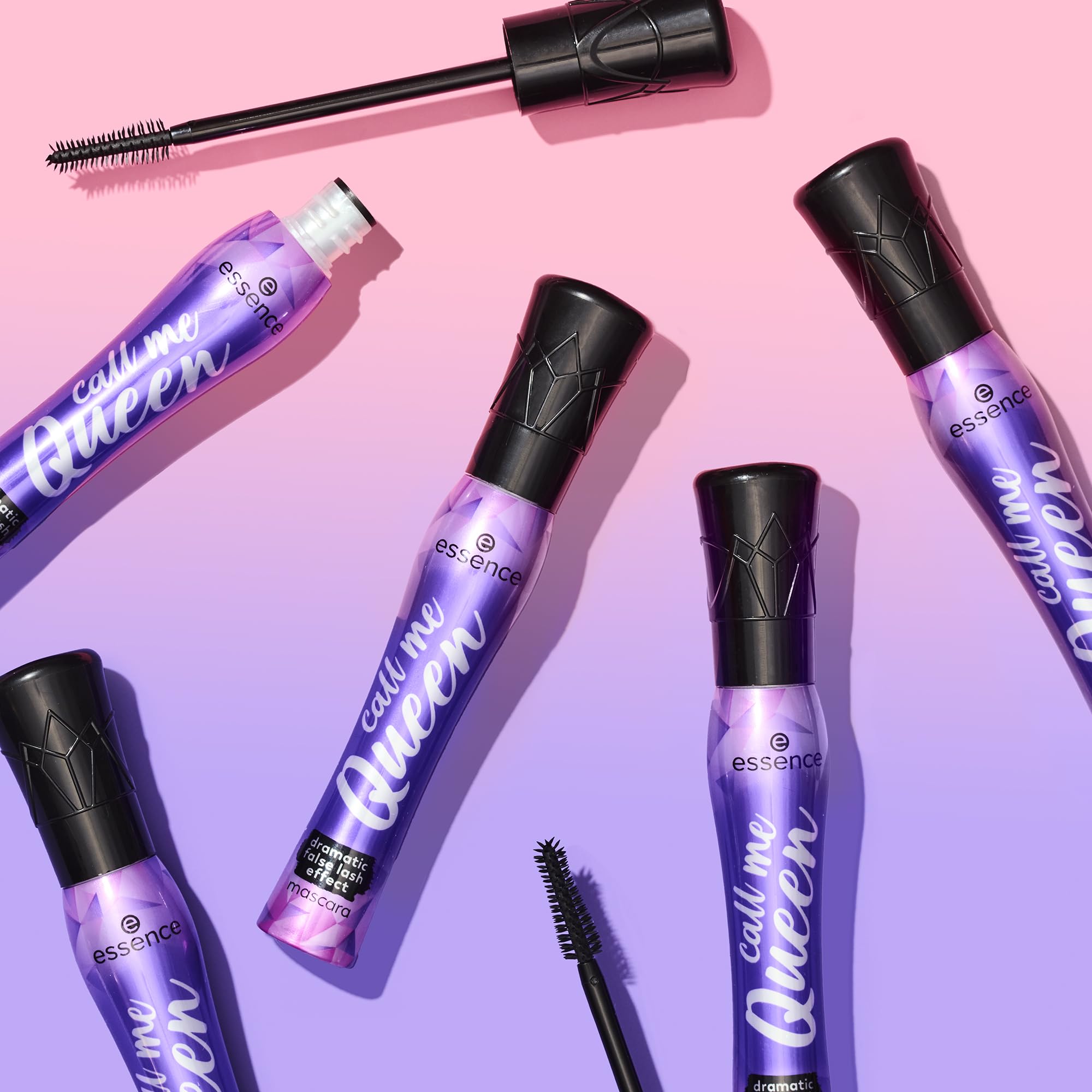essence Call Me Queen Mascara packaging emphasizes Made in Italy quality.