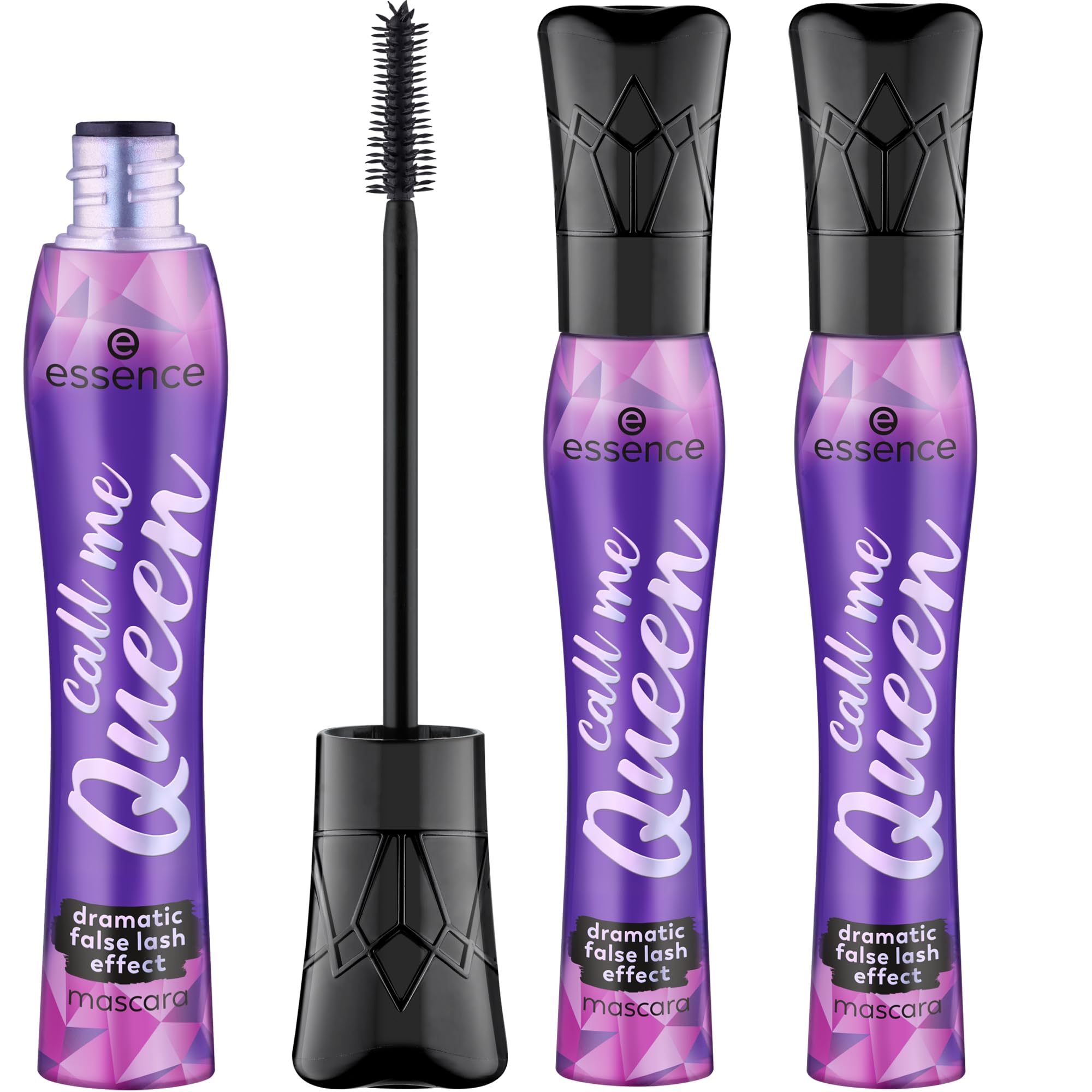 essence Call Me Queen Mascara with royal brush detail for dramatic volume and length.
