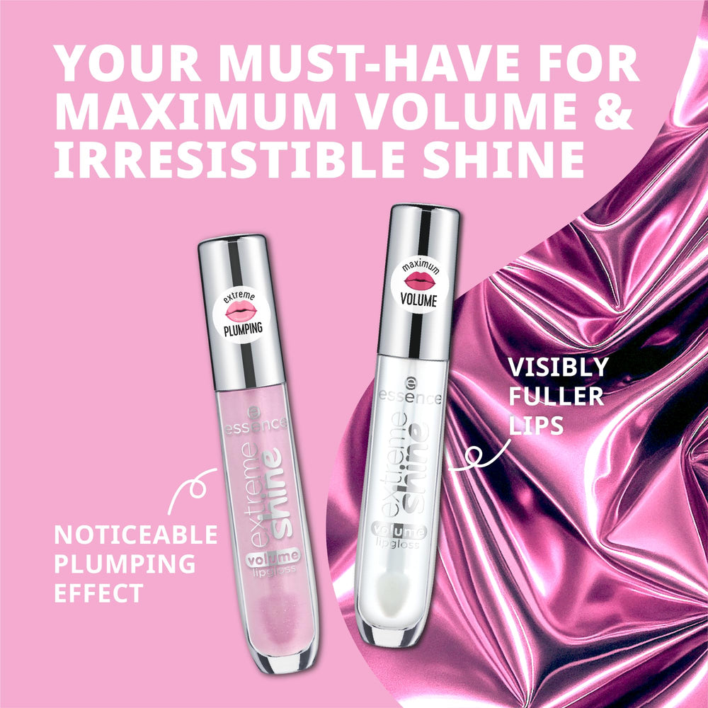 essence Extreme Shine Lip Gloss 10 cool shimmer swatch for evening glam