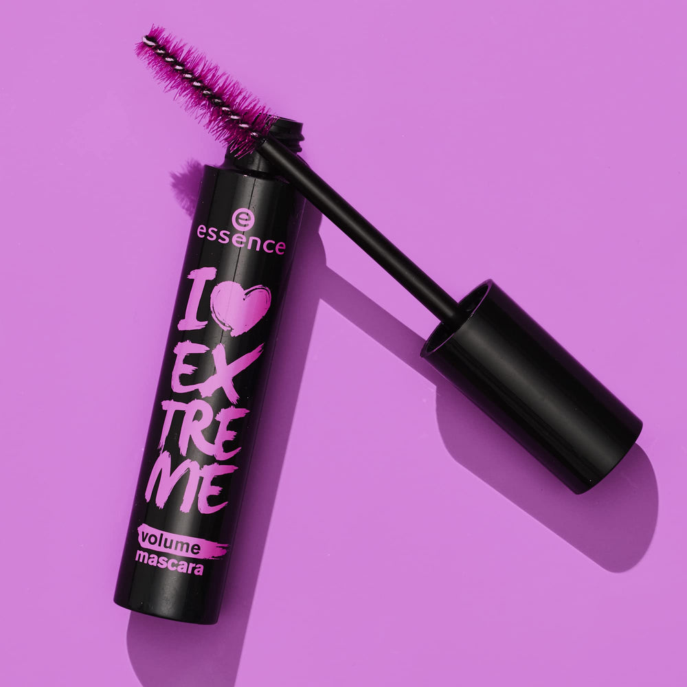 essence I Love Extreme Volume Mascara longwear formula, stays put from morning to night