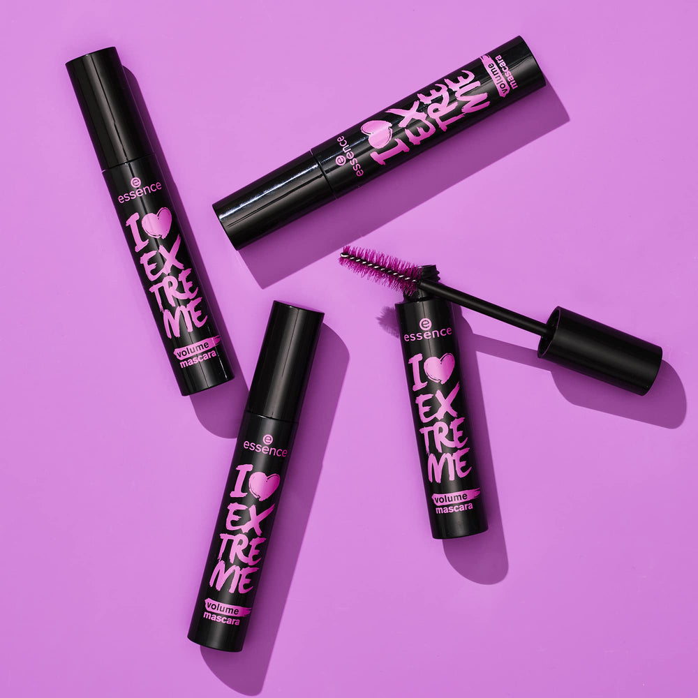 essence I Love Extreme Volume Mascara pack3 recycling box, reduces packaging waste