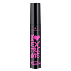 essence I Love Extreme Volume Mascara wand closeup, dramatic lash definition in seconds