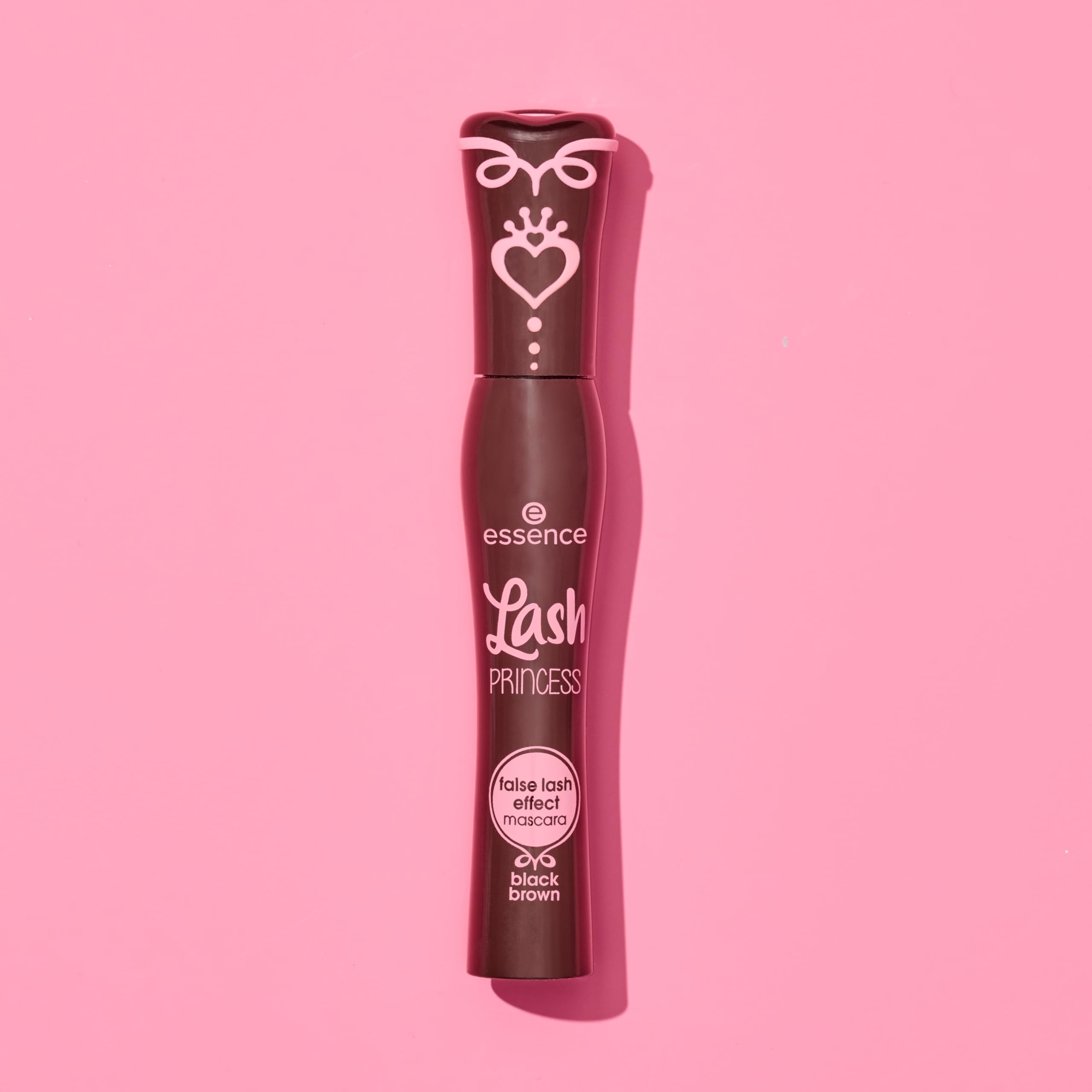 Essence Lash Princess Brown mascara on eyes with subtle daytime makeup