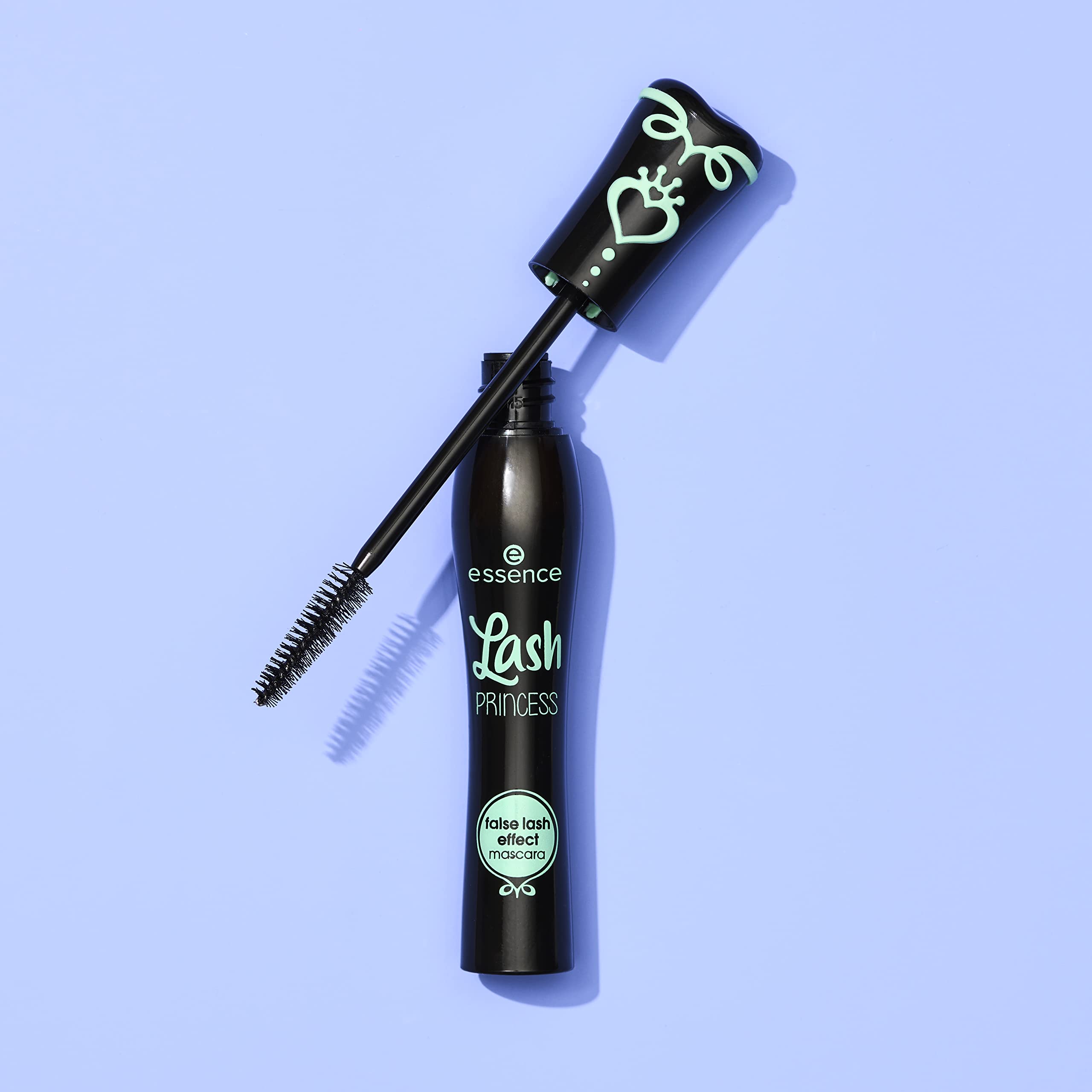 essence Lash Princess mascara bottle packaging on display.