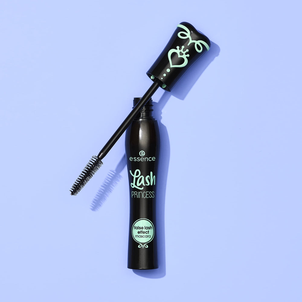 essence Lash Princess mascara bottle packaging on display.