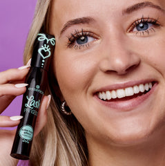essence Lash Princess 3-pack on shelf emphasizes eco-friendly packaging and savings