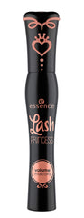 essence Lash Princess cobra brush close-up demonstrates precise lift and separation.