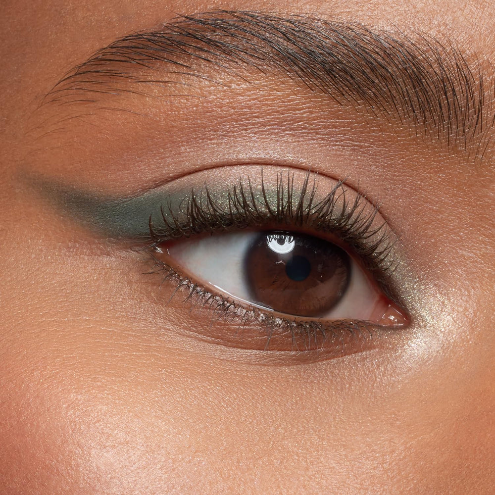 essence vegan cruelty-free logo on brown mascara packaging highlights ethical beauty choice.