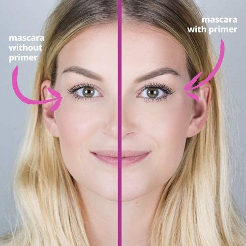 essence volume booster lash primer application step showing buildable volume base for mascara