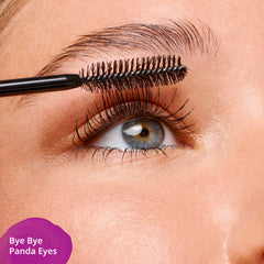essence warm water removal demo shows tubes sliding off gently from lashes.
