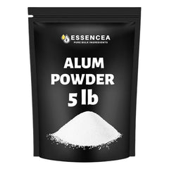 Essencea Alum Powder in resealable pouch for bulk storage.