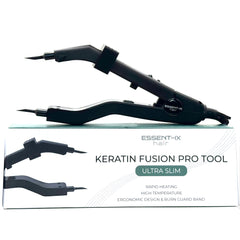 ESSENT-IX keratin fusion tool with slim long plates enables precise root-access application.