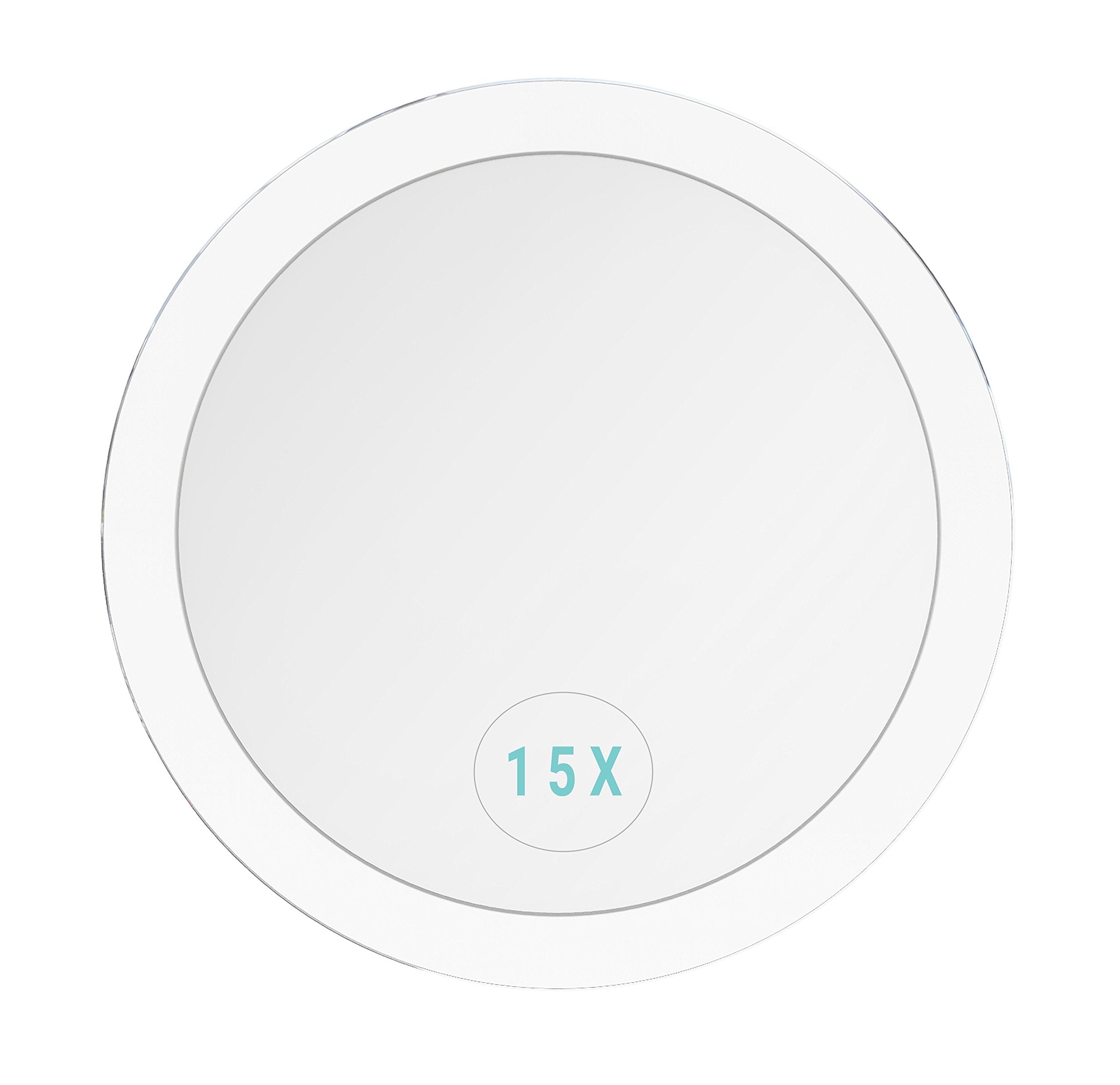 Essential Skin Solutions travel-friendly 15X mirror designed for hotel and on-the-go use.