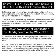 Essentially KateS Castor Oil glass bottle close-up highlighting purity for skin and hair care.