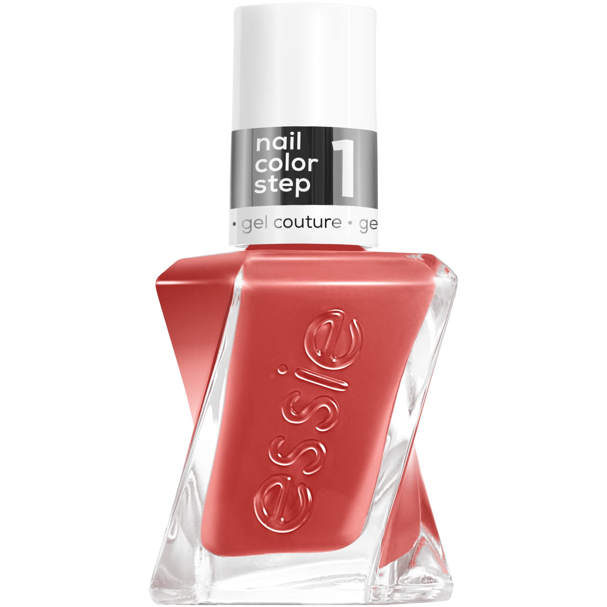 essie gel couture clay bottle closeup highlights vegan long wear and gel-like shine
