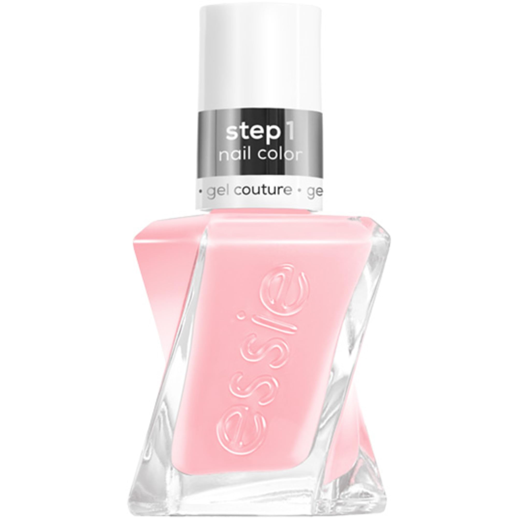 essie Gel Couture Gossamer Garments bottle shows sheer pink shade for everyday elegance