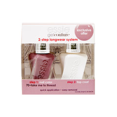 essie Gel Couture kit color swatch in Take Me To Thread showing longwear mauve shade.
