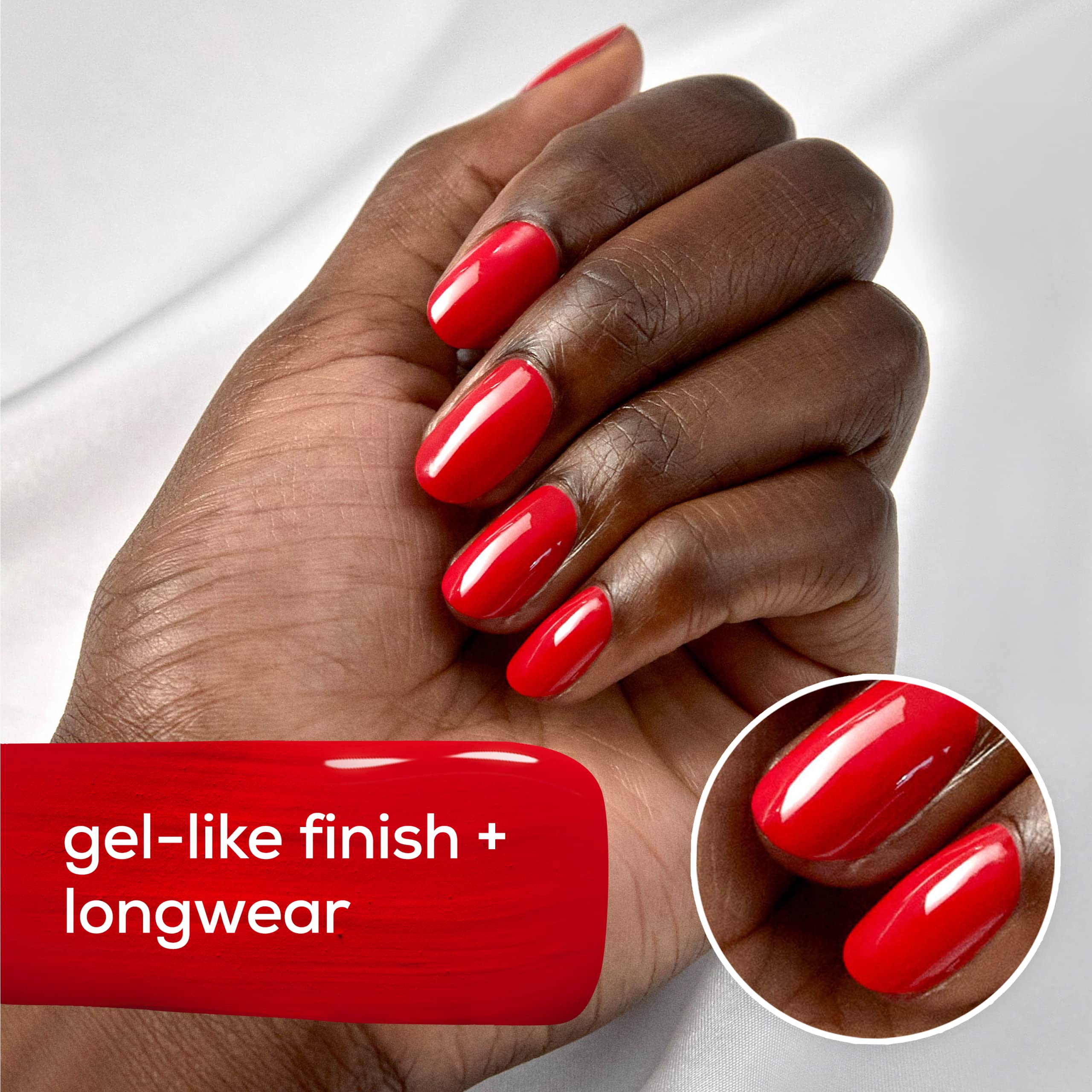 Removal-friendly option shows easy cleanup with acetone or non-acetone remover.
