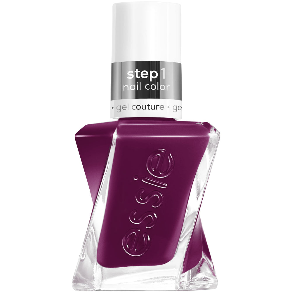 essie Gel Couture Paisley The Way bottle shows vibrant purple gel-like color for long wear