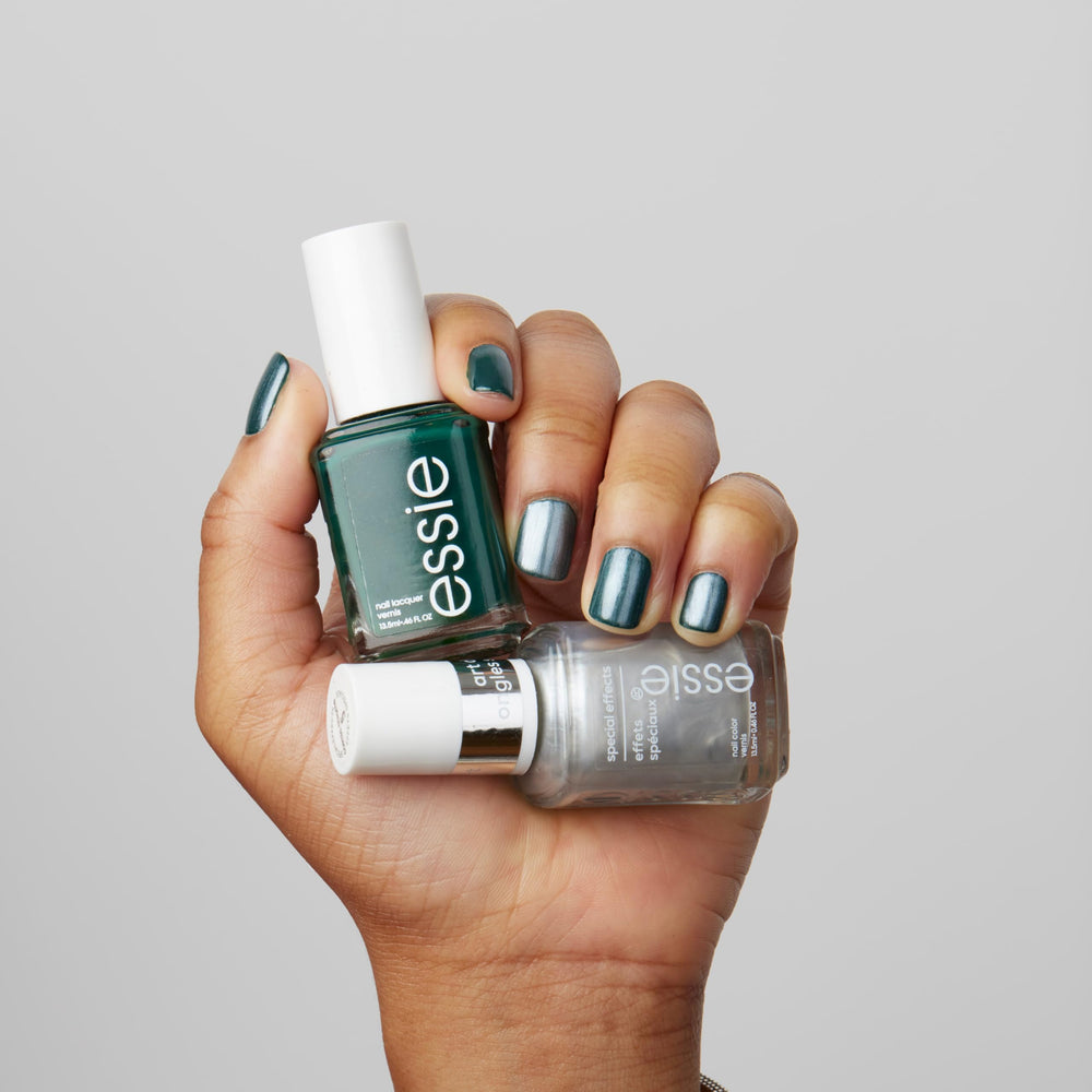essie off tropic nail color on nails for chic everyday wear
