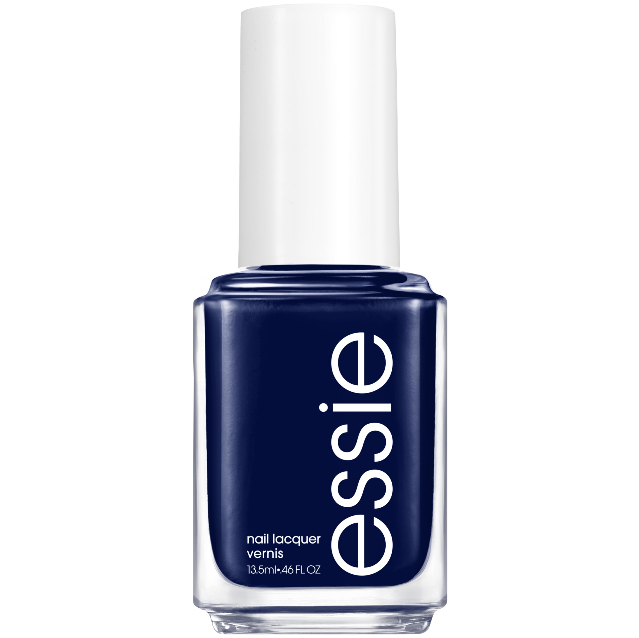 essie Step Out Of Line bottle with deep indigo cream finish and shine.