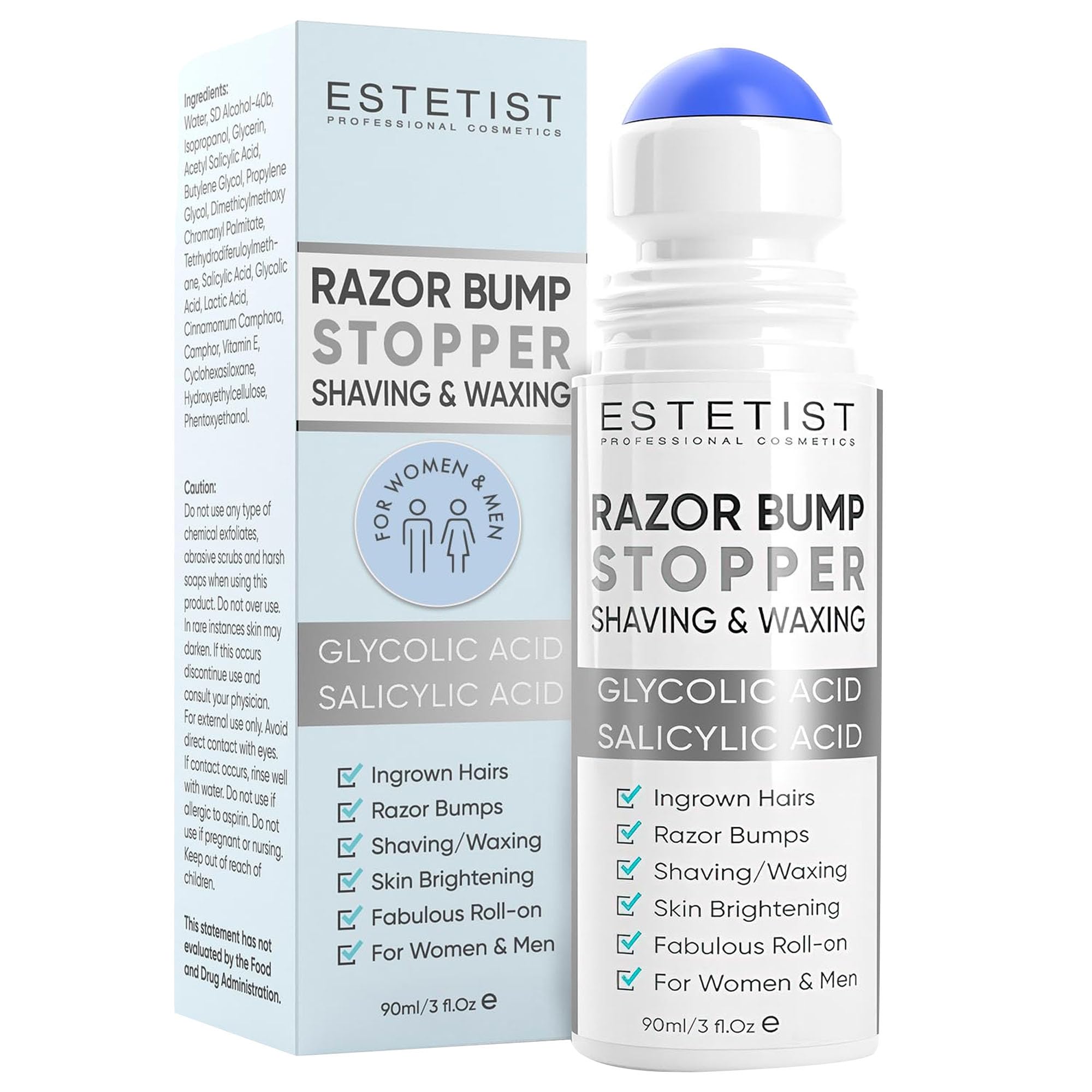 ESTETIST Razor Bump Roll-On bottle front for calming irritation after shaving