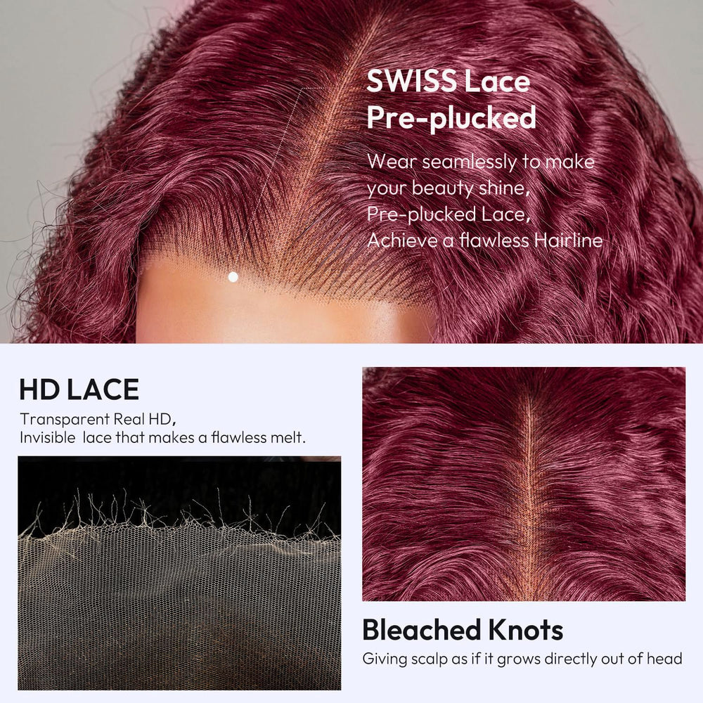 Estilar virgin Brazilian hair with wet-and-wavy texture for natural movement.