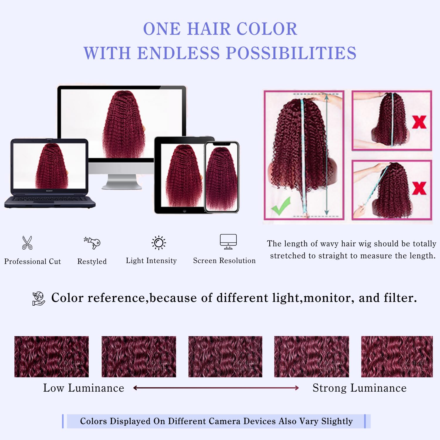 Estilar burgundy color close-up highlighting rich, bold shade.