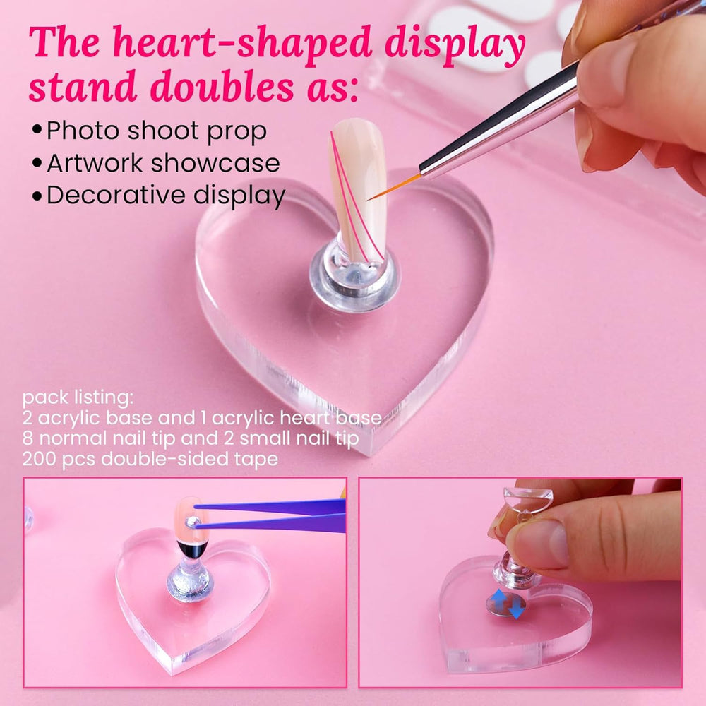 ESUOHYM practice display rack for versatile nail art presentation
