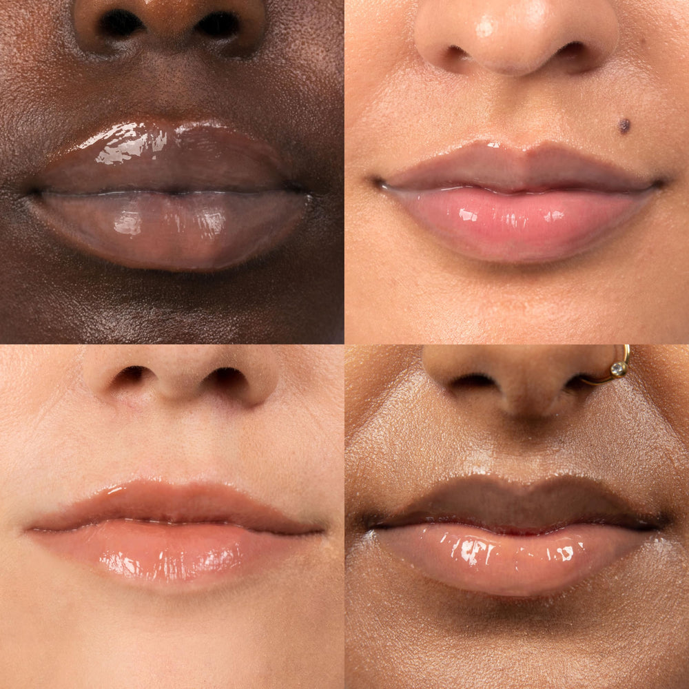ESW Beauty acabado brillante translúcido ofrece brillo natural para labios.