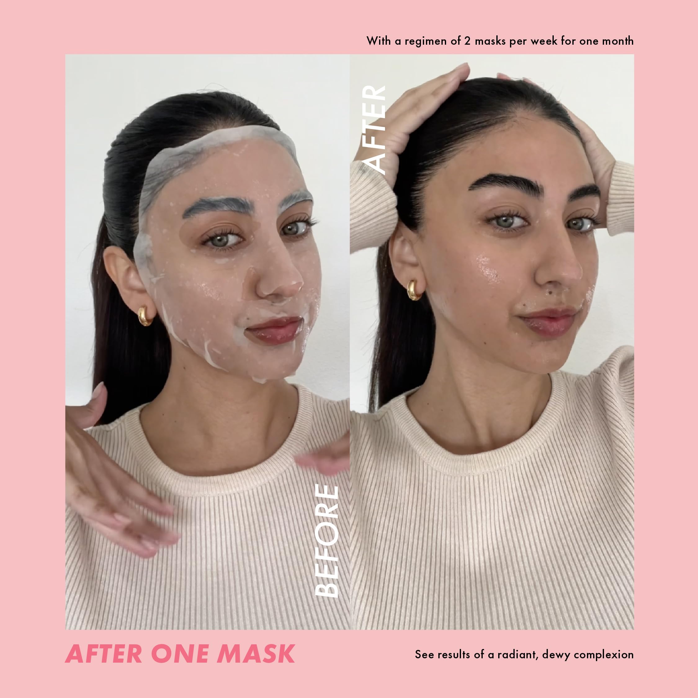 ESW Beauty The Pink Dream mask smooth rosy formula for calming skin.
