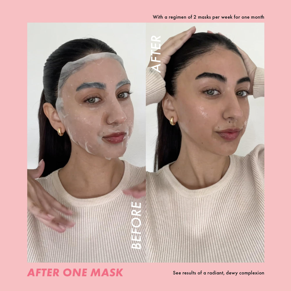 ESW Beauty The Pink Dream mask smooth rosy formula for calming skin.