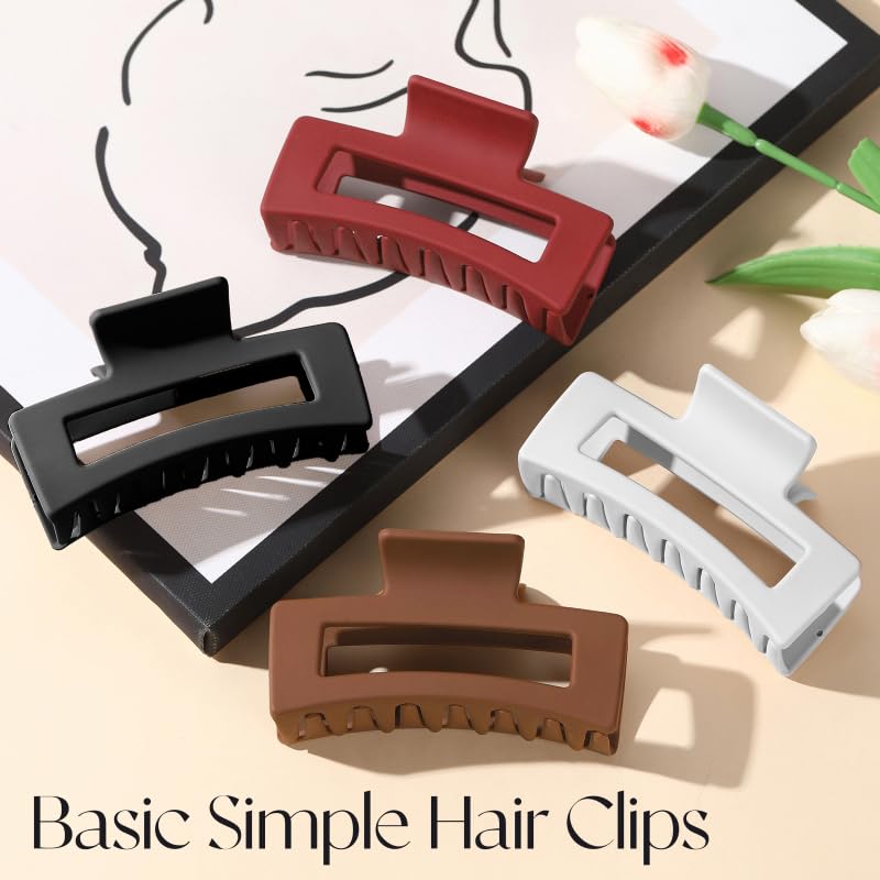 ETANEAR Cloud Claw Clip in Warm Espresso complements brunette tones