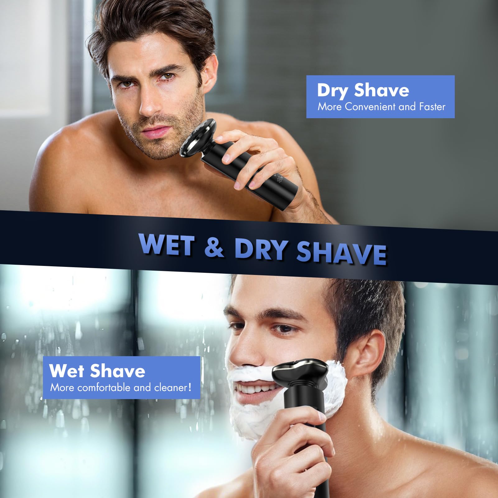 ETENTOUS electric razor fast-charge offer quick top-ups for busy mornings.