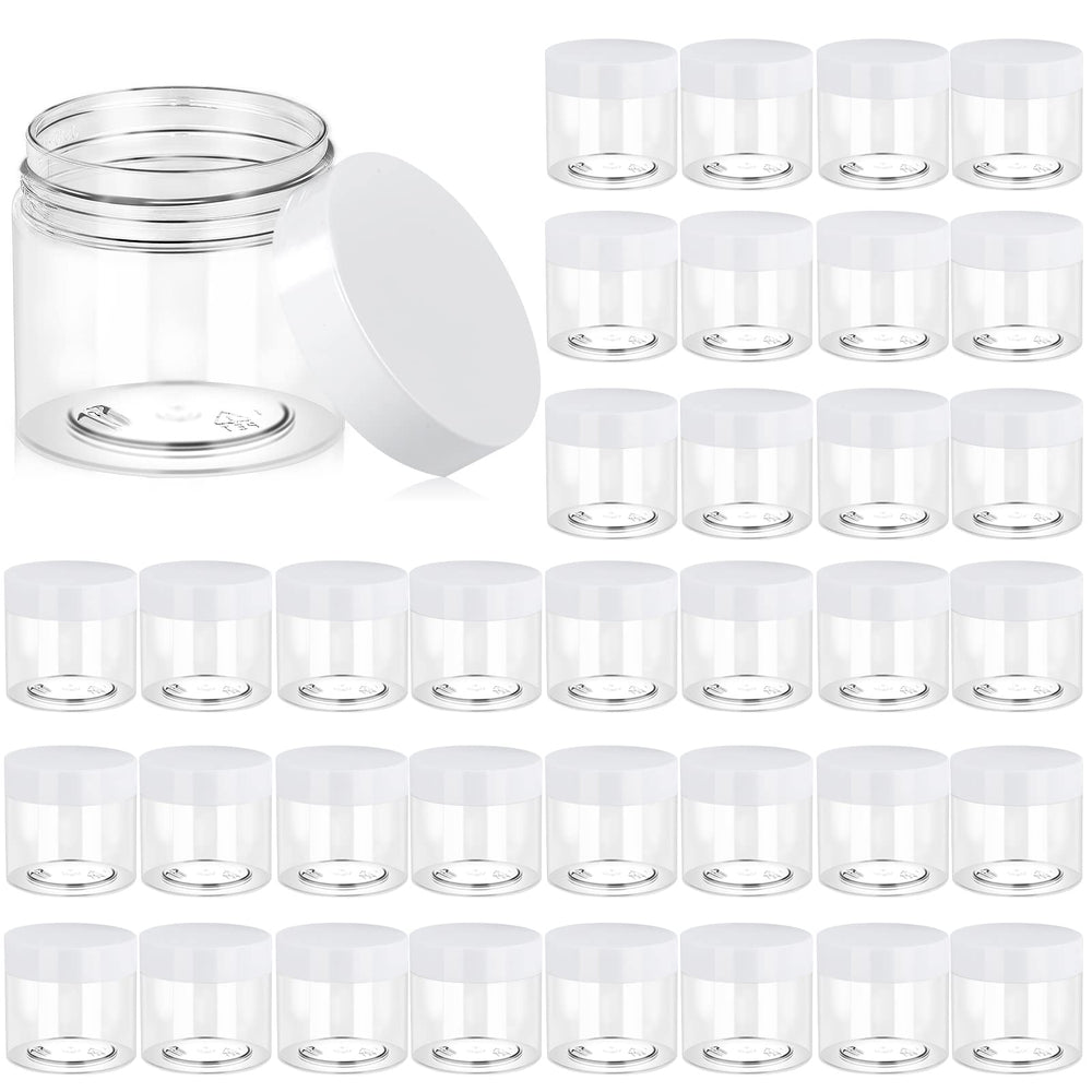 Eternal Moment 36 pack 6 oz jars with white lids for samples and DIY cosmetics