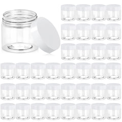 Eternal Moment 36 pack 6 oz jars with white lids for samples and DIY cosmetics