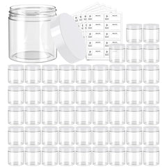Eternal Moment 4oz clear jar with white lid shows through for easy labeling and storage.