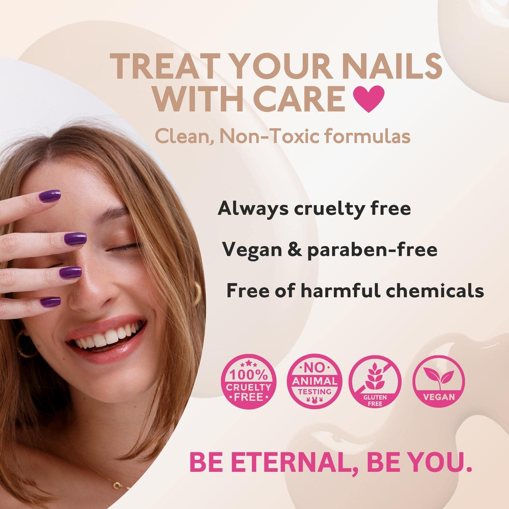 Eternal nail polish set packaging display, perfect for gifting